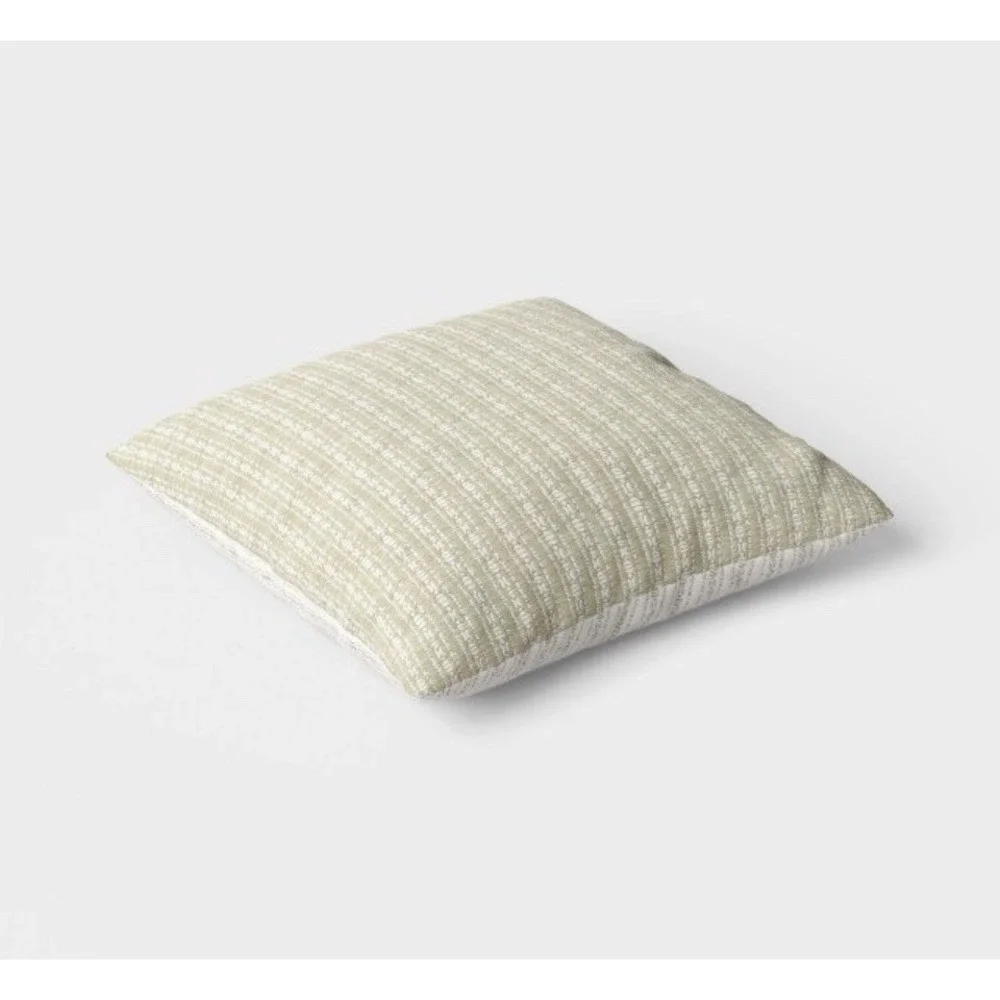 Threshold Oversized Square Reversible Maltese Striped Pillow - Green